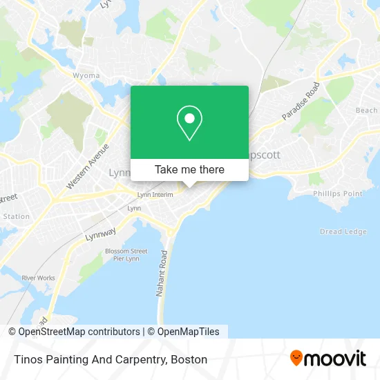 Tinos Painting And Carpentry map