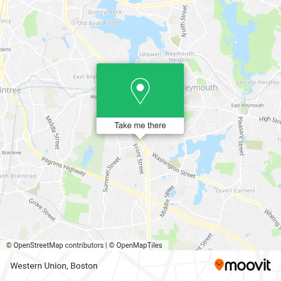 Western Union map