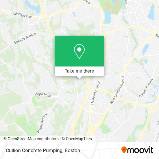 Cullion Concrete Pumping map