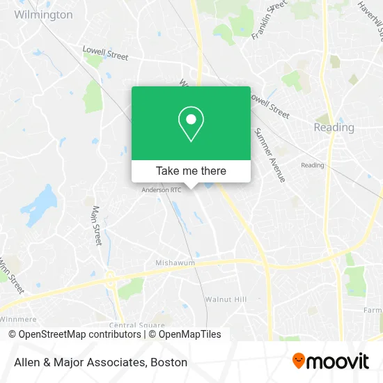 Allen & Major Associates map
