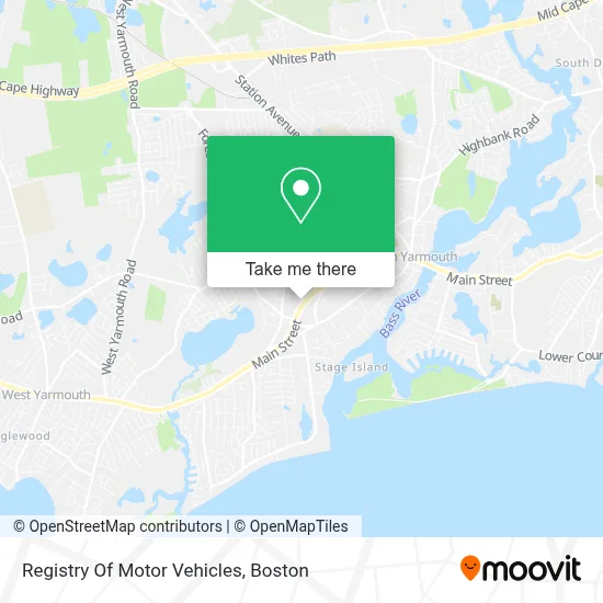 Registry Of Motor Vehicles map