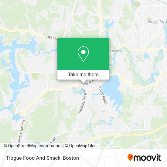 Tiogue Food And Snack map
