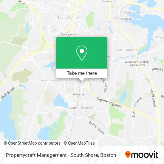 Propertycraft Management - South Shore map