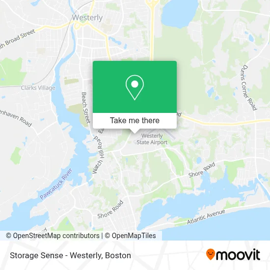 Storage Sense - Westerly map