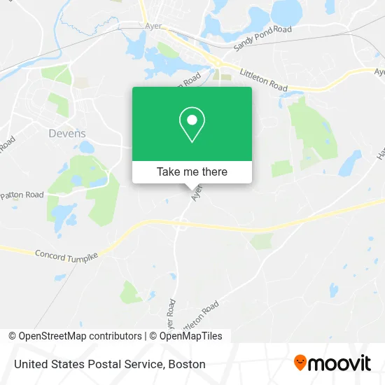 United States Postal Service map