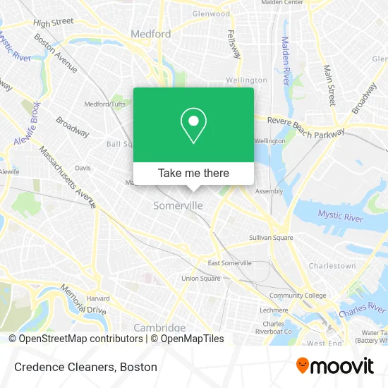 Credence Cleaners map