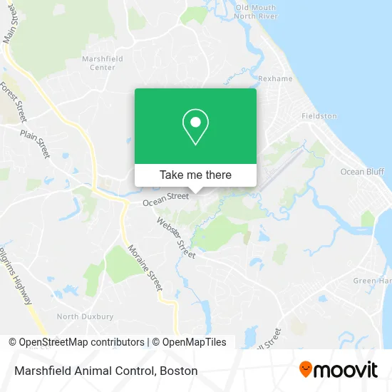 Marshfield Animal Control map