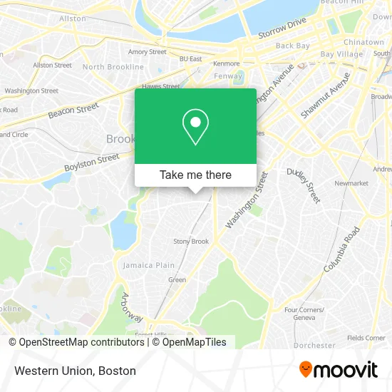 Western Union map