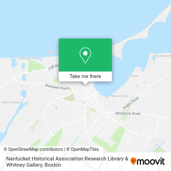 Nantucket Historical Association Research Library & Whitney Gallery map