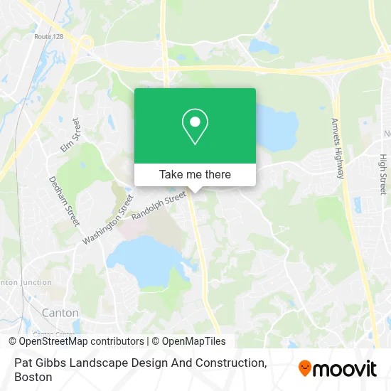 Pat Gibbs Landscape Design And Construction map