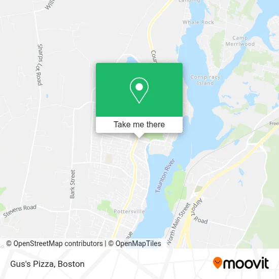 Gus's Pizza map