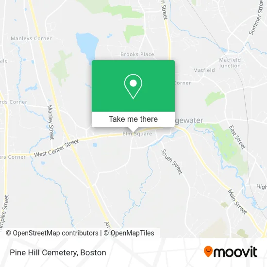 Pine Hill Cemetery map