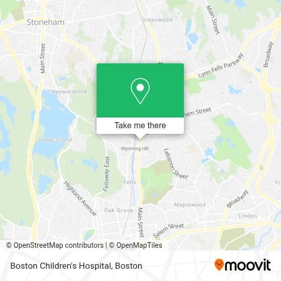 Boston Children's Hospital map