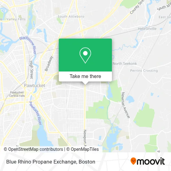 Blue Rhino Propane Exchange map