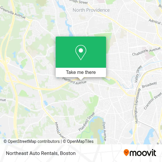 Northeast Auto Rentals map