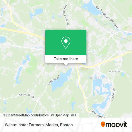 Westminster Farmers' Market map