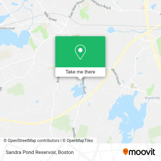 Sandra Pond Reservoir map