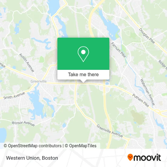Western Union map