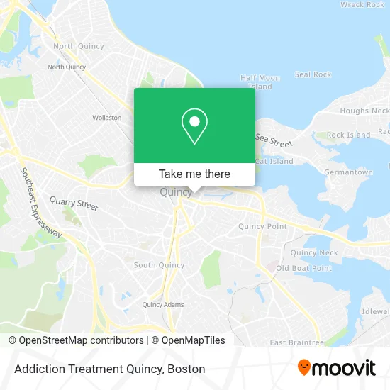 Addiction Treatment Quincy map