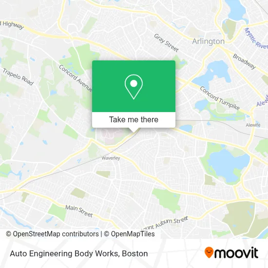 Auto Engineering Body Works map