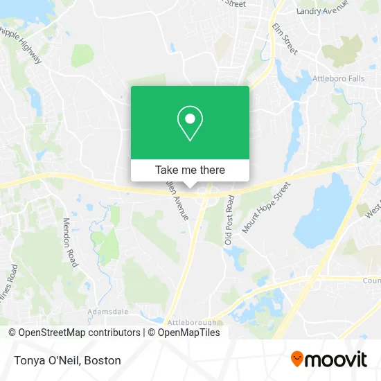 Tonya O'Neil map