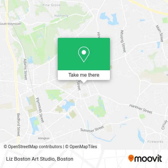 Liz Boston Art Studio map