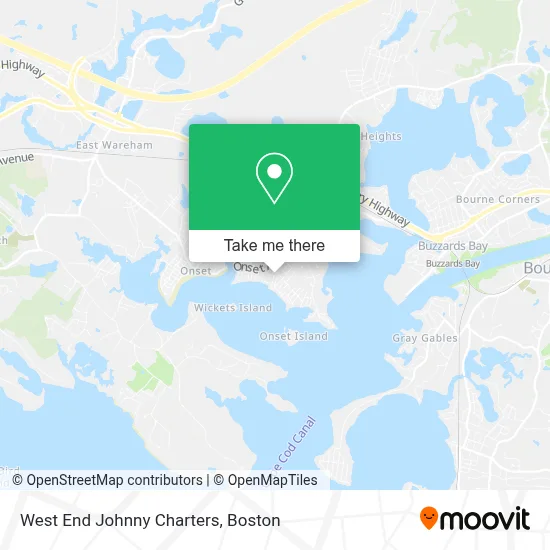 West End Johnny Charters map