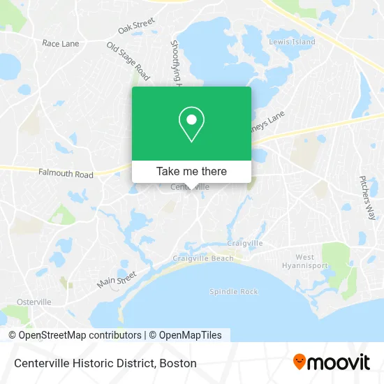 Centerville Historic District map