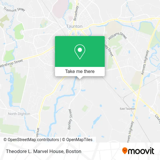 Theodore L. Marvel House map