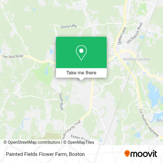 Painted Fields Flower Farm map