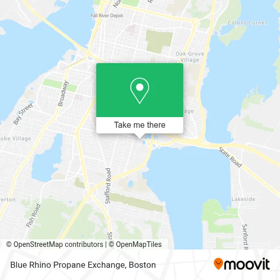 Blue Rhino Propane Exchange map