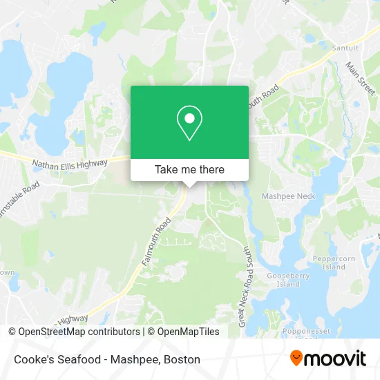 Cooke's Seafood - Mashpee map