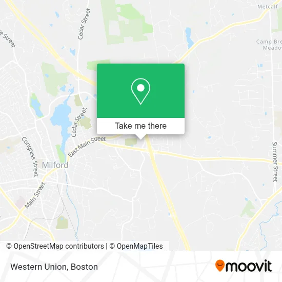 Western Union map