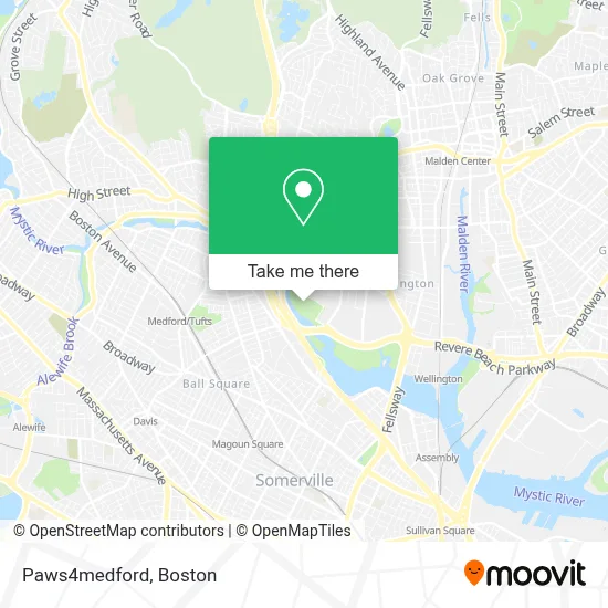 Paws4medford map