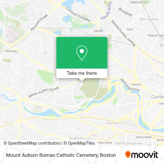 Mount Auburn Roman Catholic Cemetery map