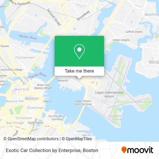Exotic Car Collection by Enterprise map