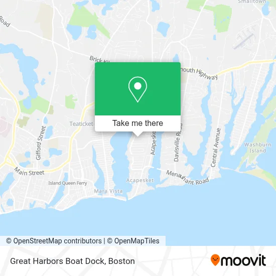 Great Harbors Boat Dock map