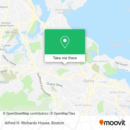 Alfred H. Richards House map