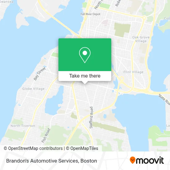 Brandon's Automotive Services map