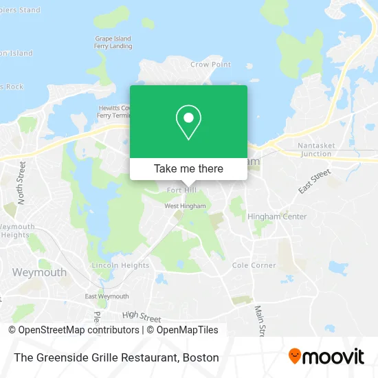 The Greenside Grille Restaurant map