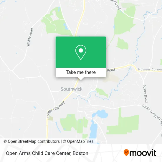 Open Arms Child Care Center map