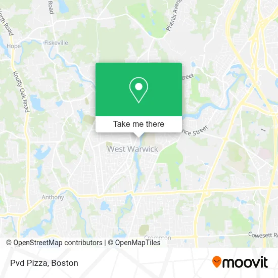 Pvd Pizza map