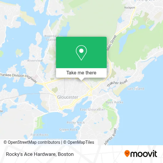 Rocky's Ace Hardware map