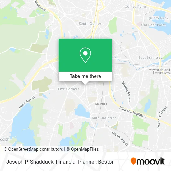 Joseph P. Shadduck, Financial Planner map