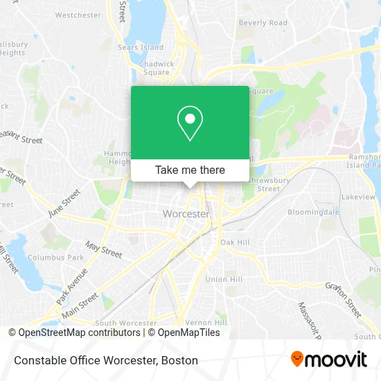 Constable Office Worcester map