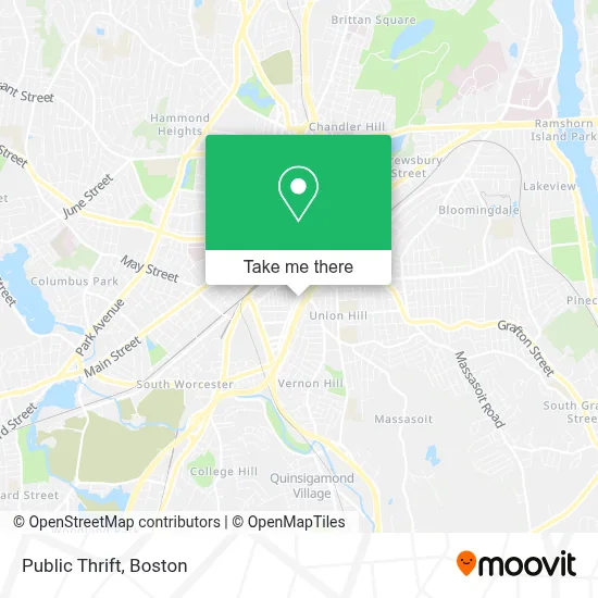 Public Thrift map