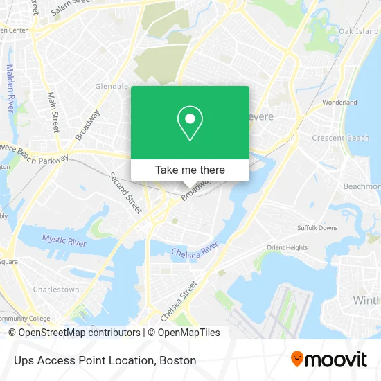 Ups Access Point Location map
