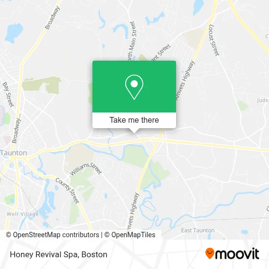 Honey Revival Spa map