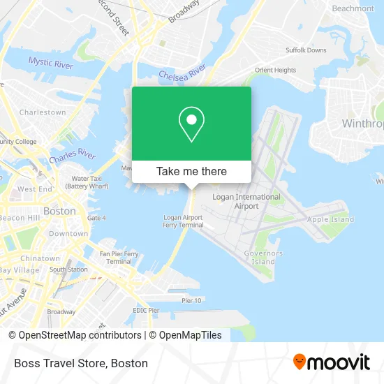 Boss Travel Store map