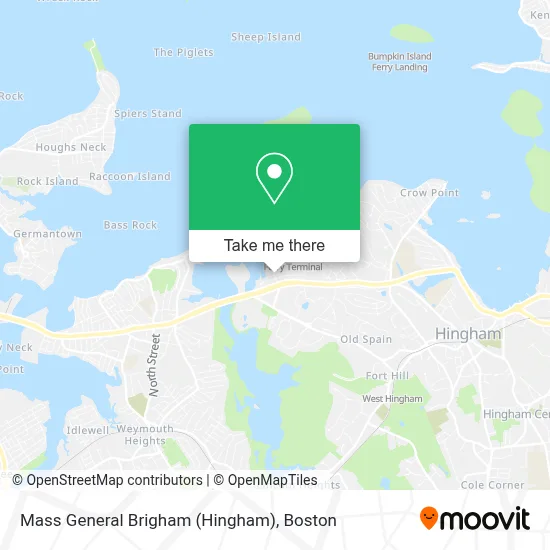 Mass General Brigham (Hingham) map
